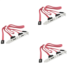Tauoh Dual Port SATA Serial Cable to ESATA Bracket Adapter