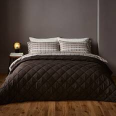 Dunelm Helston Bedspread Brown (235x235cm)