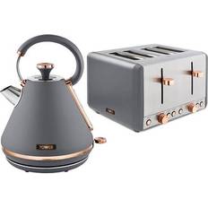 Tower Cavaletto Pyramid Kettle 4 Slice Toaster Set