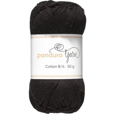 Panduro Garn Cotton 8/4 Black 145m