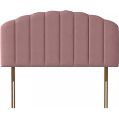 Headboards on sale Silentnight Merlin Velvet Double Dusky Pink Headboard 135cm