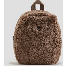 H&M Fluffy Appliquéd Backpack - Brown/Bear