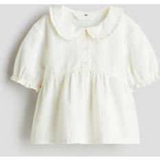 Blouses & Tunics Children's Clothing H&M Girls Peplum Blouse - White