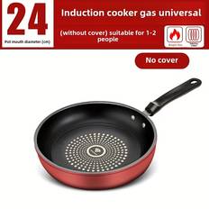 Temu 24cm Cast Iron Frying Pan With Less Smoke
