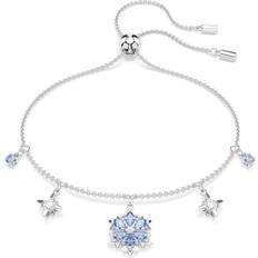 Swarovski Blue Bracelets Swarovski Magic Bracelet Snowflake Blue Rhodium Plated - Blue