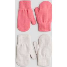 H&M Mittens H&M Baby Pink Light Pink 2-Pack Mittens