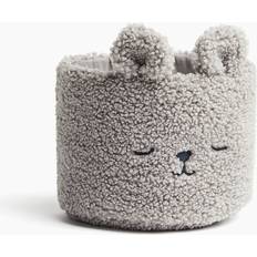 H&M Teddy Storage Basket Grey Bear