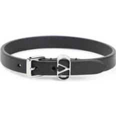 Valentino Garavani Uld Læderarmbånd Stilfuldt Tilbehør - Sort