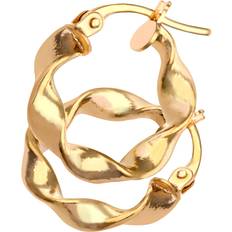 9ct Yellow Gold Ladies Hoop Earrings