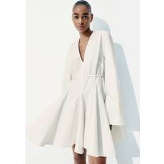 H&M White Dresses H&M Flared Skirt Dress - White