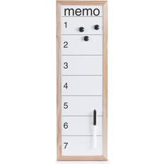 Prikborden Zeller Present Magnetisch Whiteboard Memobord 20 x 60 cm