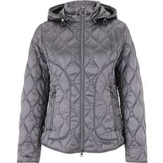 Betty Barclay Jakker Betty Barclay Quilted Coat With Detachable Hood - Dark Grey