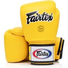 Fairtex Martial Arts Fairtex BGV1 Yellow Universal Leather Boxing Gloves