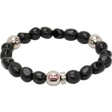 Ferragamo Logo Beaded Bracelet Smart Accessories - Black