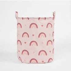 Pink Baskets OHS Rainbow Print Storage Blush Basket