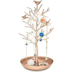 Rustfrit stål Charms & Vedhæng Vintage Smykketræ Med 3 Fugle - Bronze