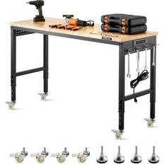 VEVOR 60 Inch Arbejdsbord På Hjul Med Stikkontakt