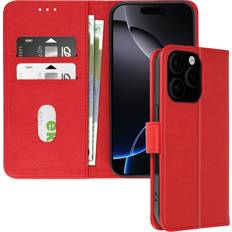 Case for iPhone 16 Pro Clapet Wallet Video Holder Red