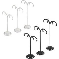 White Jewellery Stands Sodial Iron Earring Stand Display 6pcs