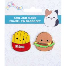Broscher Squishmallows Pin Badges Carl & Floyd - 1,5 tum