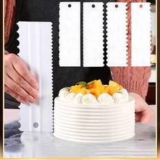 4pcs Cake Scrapers Set Decorating Comb