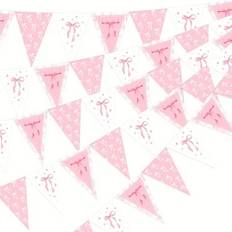 Garlands Shein Pink Party Banner Decoration With Triangle Flags