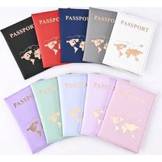 Passport Covers Shein PU Map Passport Book Protection Case
