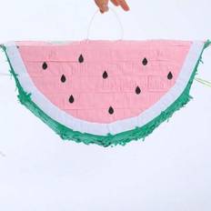 Birthdays Piñatas Shein Cute Watermelon Shaped Foldable Pinata