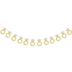 Garlands on sale Shein Rhinestone Ring Bunting Flag Decoration