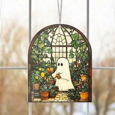 Shein Halloween Ghost Desktop Acrylic Decor Piece Figurine