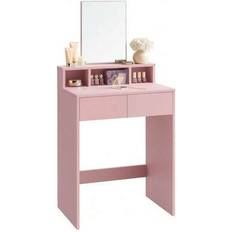 Pink Dressing Tables Shein With Large Mirror And 2 Drawers Dressing Table