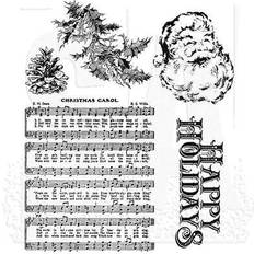 Red Scrapbook Albums Tim Holtz Cling Rubber Stamps CMS095