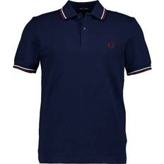 Fred Perry Ventilerande Pikétröjor Fred Perry Twin Tipped Fp Shirt - Blå