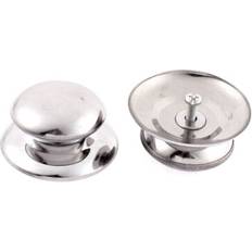 Cookware Uxcell 2 Stk Edelstahl Topfdeckelgriff 57x45 mm Klappe