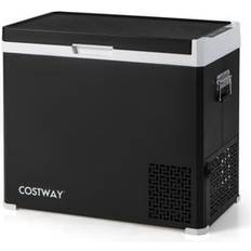 Fridges Costway 53QT Portable Dual Zone Car Refrigerator