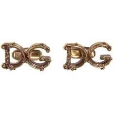 Gula Manschettknappar Dolce & Gabbana DG Logo Silver Manschettknappar Herr
