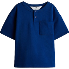 H&M Boys Textured Henley Top - Blue