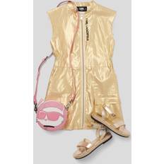 Dragkedja Klänningar Karl Lagerfeld Girls Gold Zipped Dress Unisex - Gold