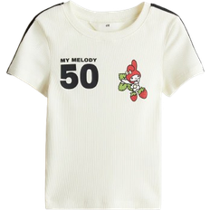 Vita Överdelar Barnkläder H&M Trikåtröja Med Tryck - Vit/My Melody