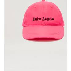Polyester Kasketter Palm Angels Pink Logo Baseball Cap Kids - Fuchsia Fluo Black