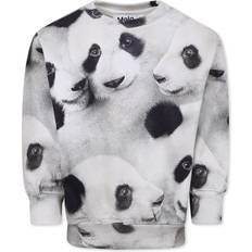 Multifarvet Sweatshirts Molo Panda Print Bomuld Sweatshirt - Flerfarvet