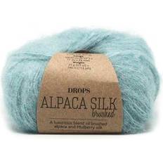 Drops Design Brushed Alpaca Silk Uni Colour Ljus Sjögrön 140m