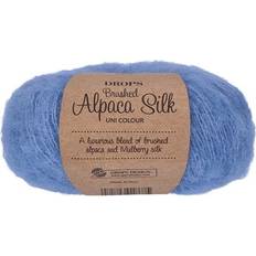 Drops Design Brushed Alpaca Silk Uni Colour Stillahavsblå 140m