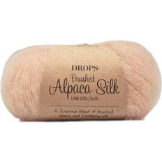 Alpacka Garn Drops Design Brushed Alpaca Silk Uni Colour Rosa Sand 140m