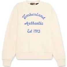 Timberland Dam Tröjor Timberland Brushed Back Crewneck Sweatshirt - Beige