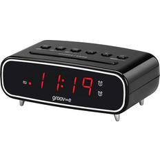 Groov-e Digital Alarm Clock FM Radio LCD Display
