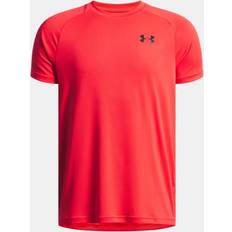 Løb T-shirts Børnetøj Under Armour Tech 2.0 Boys Short Sleeve Racer - Red/Black