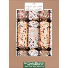 Decorations Harvey & Mason Set of 10 Luxury Eco-Friendly Christmas Crackers Decoration