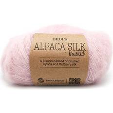 Drops Design Brushed Alpaca Silk Uni Colour Puder Rosa 140m