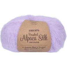 Drops Design Brushed Alpaca Silk Uni Colour Söt orkidé 140m